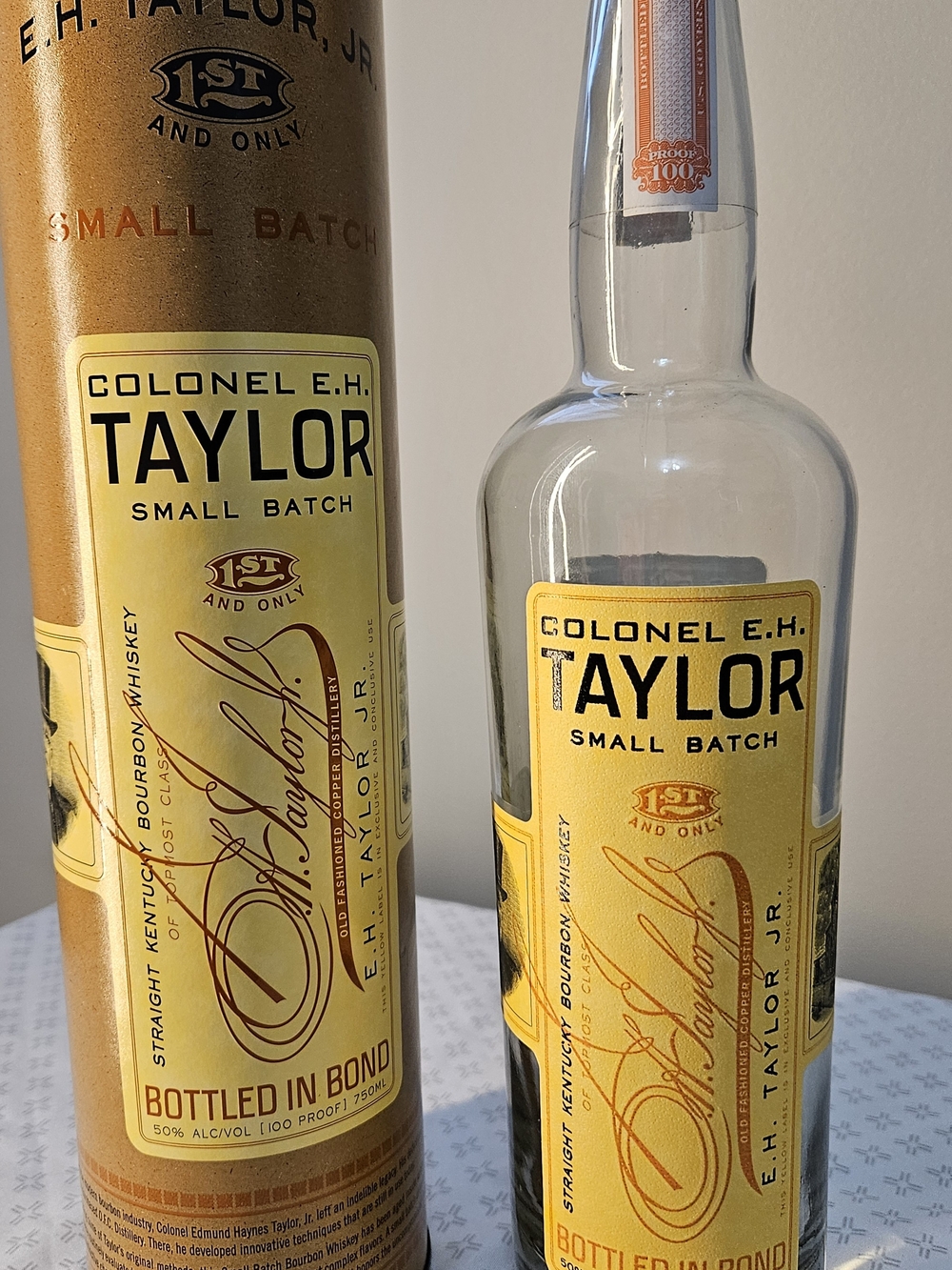 Colonel E.H Taylor Small Batch Decorative Bottle And Tube— Red Label